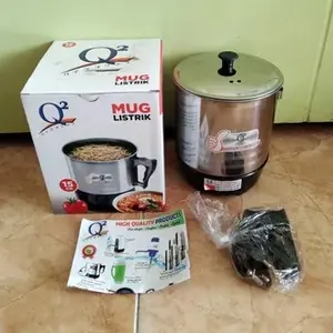 Mug Listrik Pemanas Air Stainless Teko Listrik 11-15cm Q2
