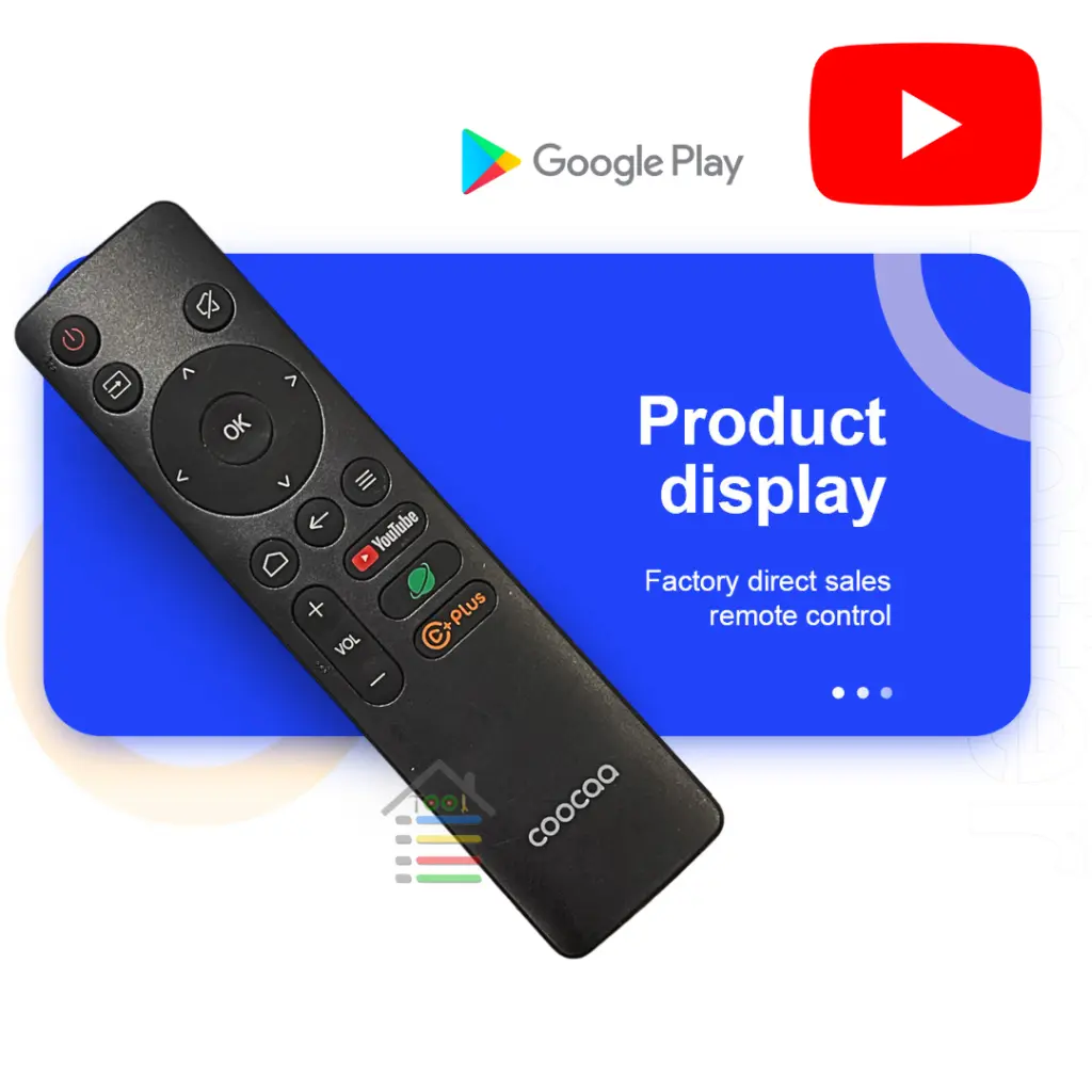 REMOTE COOCAA SMART TV ANDROID 32S3U 40S3U 43S3U 32Z72 40Z72 32SS7G ...