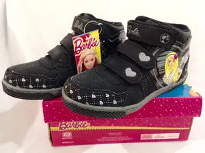 Sepatu Boot - Barbie Girl - Black (Sz 29-32)