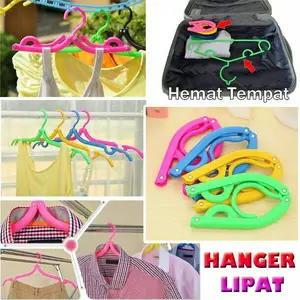 Hanger Lipat Gantungan Baju Jemuran Celana Gantung / Portable Laundry