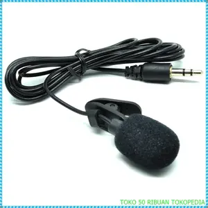 mic eksternal Microphone 3.5mm Clip for hp dan Laptop pc i1185