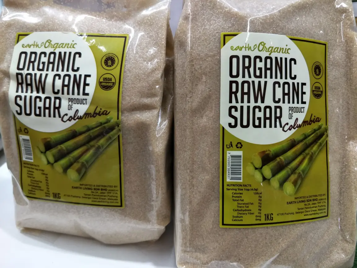 Organic Raw Cane Sugar 1kg