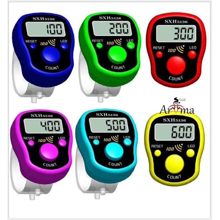 TASBIH DIGITAL LED , TALLY COUNTER , ALAT ZIKIR HITUNG JARI BUNYI 5136