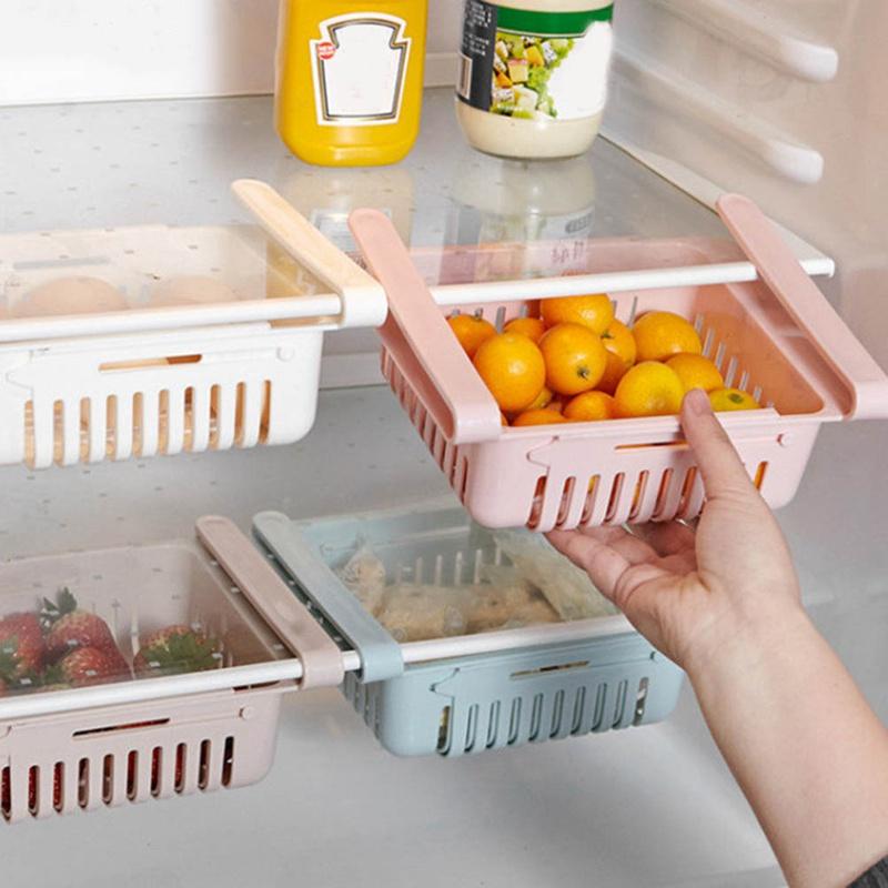 Multifunction Refrigerator Storage Basket Rack Fridge Freezer Shelf H…