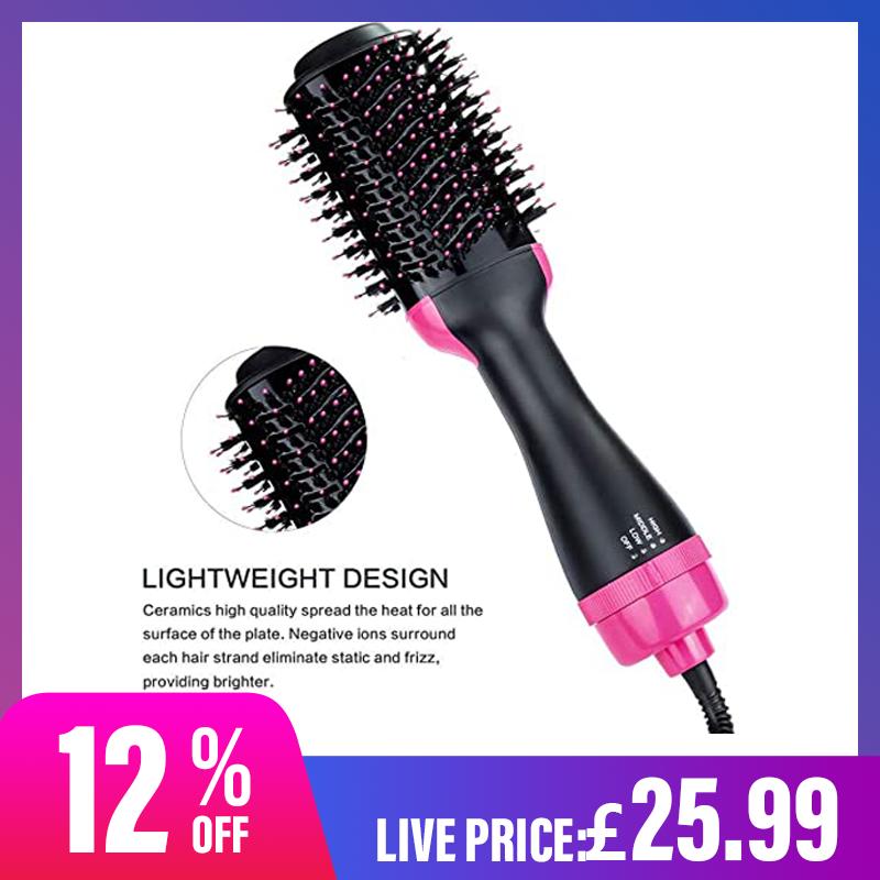 6/1 Hot Air Brush,2 in 1 Hair Dryer & Volumizer Multi-functional Salo…