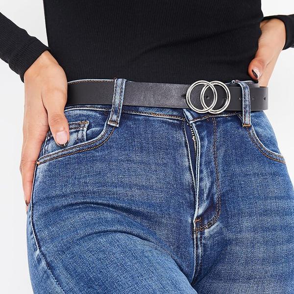 Black Double Circle Belt