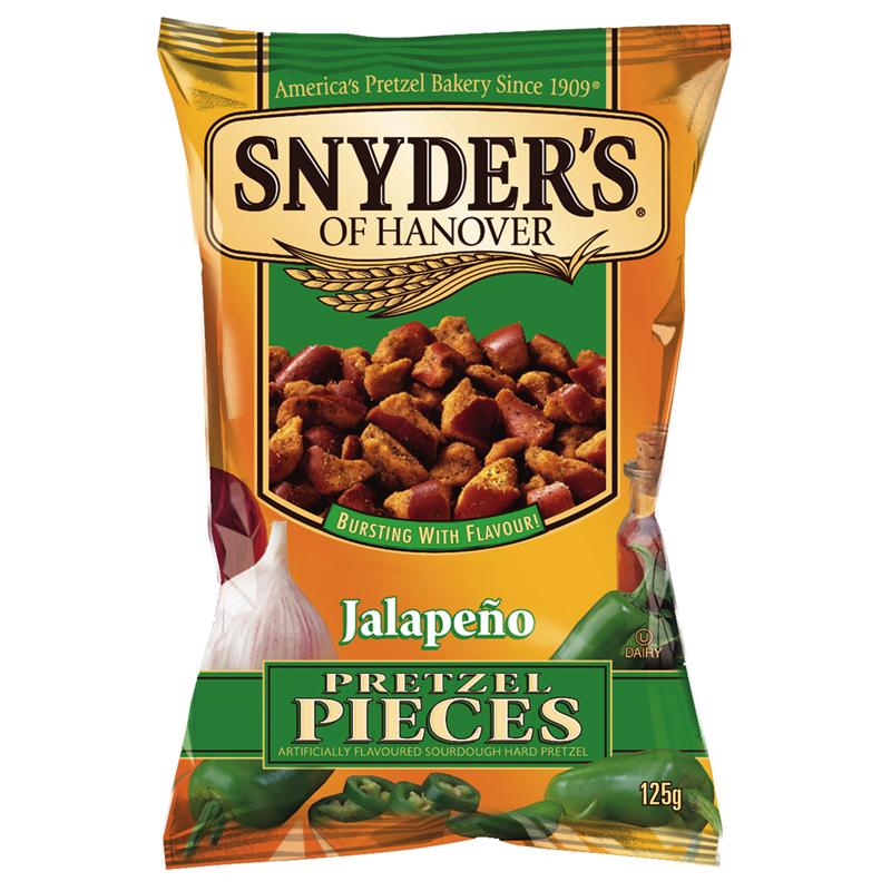 Snyders Jalapeno Pretzel Pieces 125g