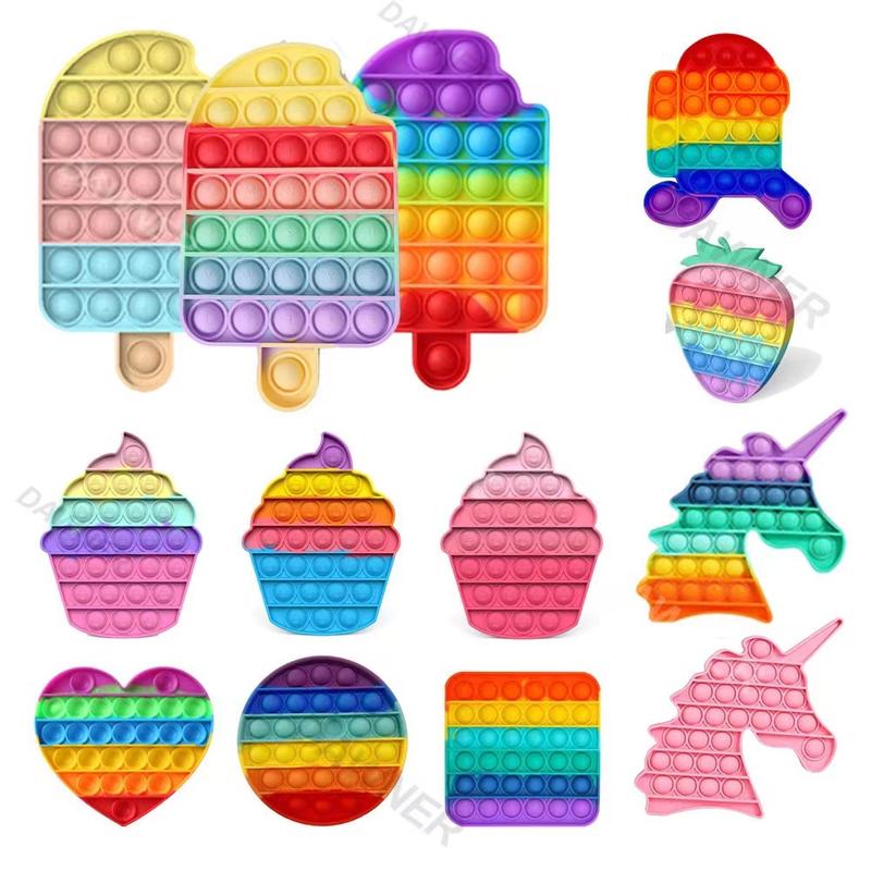 【Local Ship】Anti Stress Relief Toy Kids Adult Push Bubble Pop It  Mur…