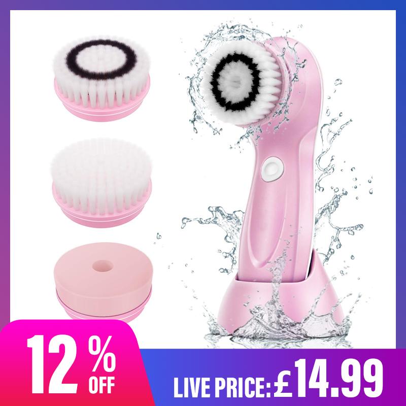 6/1  Electric Facial Cleansing Brush with Usb Cable, Waterproof Face …