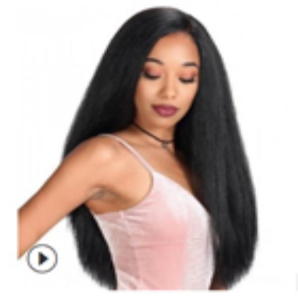 Beauty Long Straight Hair Wig Women's Chemical Fiber Headgear